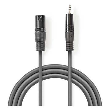 XLR naar jack 3.5 mm kabel | M  M | Nedis | 3 meter, Verzenden, Nieuw