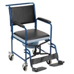 Inklapbare toiletstoel met wielen, Diversen, Verpleegmiddelen, Ophalen of Verzenden, Nieuw