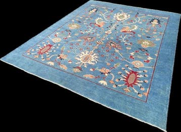Afghaan modern Ziegler - ( unused ) - handgeknoopt - wol -, Nieuw