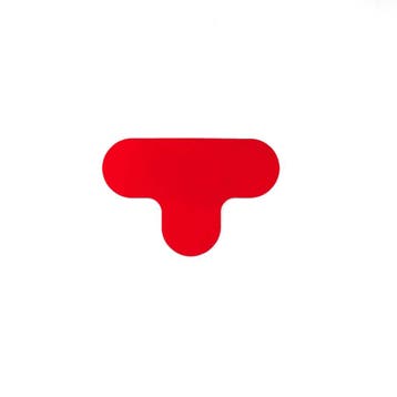 Modulaire belijning - Rood - Anti - slip - Polyvinylchloride, Verzenden