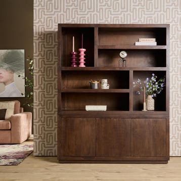 Vakkenkast Brussel Brown XL | 160 cm | Starfurn, Huis en Inrichting, Ophalen of Verzenden, Nieuw