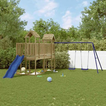 vidaXL Speelhuis geïmpregneerd grenenhout, Verzenden, Nieuw