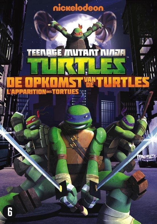 Teenage mutant ninja turtles de opkomst van de turtles (dvd, Cd's en Dvd's, Dvd's | Actie, Zo goed als nieuw, Ophalen of Verzenden