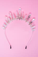 Haarband Bergkristal Zilver Zon Helder Kristal Diadeem Fanta, Ophalen of Verzenden, Nieuw, Carnaval, Accessoires