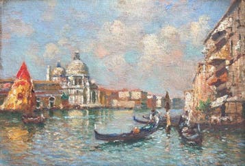 Scuola Veneziana (XIX-XX) - Venezia, Santa Maria della