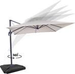 2dekans | VONRO Zweefparasol - Beige - 300x300 cm, Ophalen of Verzenden, Zo goed als nieuw