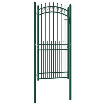 vidaXL Hekpoort EMMEN met stalen pinnen 104x147 cm groen, Verzenden, Nieuw