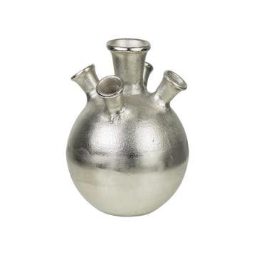 tulpen vaas zilver 22cm, Verzenden, Nieuw