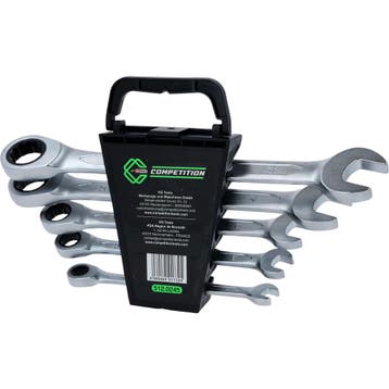 Competition Ratelringsteeksleutelset 8–19 mm 5-delig, Auto diversen, Verzenden, Nieuw