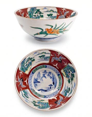 Beautiful Antique Japanese Imari Porcelain Bowl – Edo /