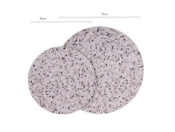 Exclusieve terrazzo en marmer look HPL-bladen! 50% korting!!, Tuin en Terras, Ophalen of Verzenden, Nieuw, Rond, Kunststof