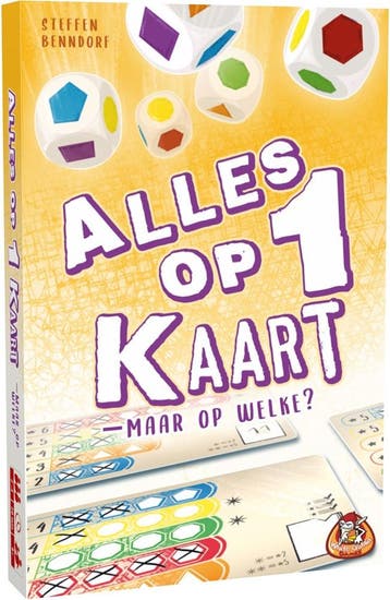 Alles op 1 Kaart | White Goblin Games - Dobbelspellen, Verzenden, Nieuw
