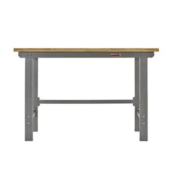 Werkbank grijs 150 cm met hardhouten blad - open model, Ophalen of Verzenden, Nieuw