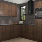 Noten keuken Johannesburg 104647, Huis en Inrichting, Keuken | Complete keukens, Verzenden, Nieuw