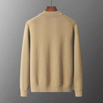 Heren 100% Kasjmier Vest met POLO Kraag - Gebreide Jas voor, Verzenden, Nieuw