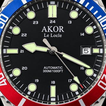 AKOR Le Locle Swiss - Riviera Tricolore Automatique - Heren, Nieuw