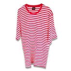 Gestreept t-shirt rood/wit, Verzenden, Nieuw, Feestartikel