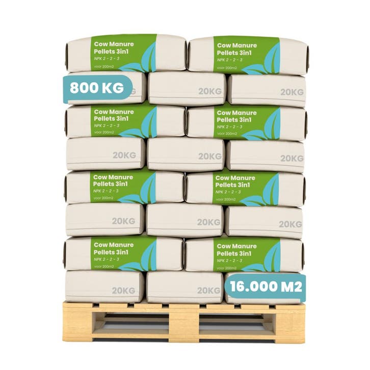 Koemestkorrels 3in1  (40x = 800 kg - voor 8000 m2), Tuin en Terras, Aarde en Mest, Mest, Verzenden