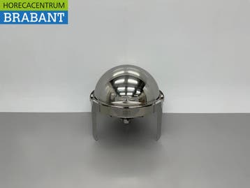 HCB Ronde Chafing Dish Rolltop RVS – 6 liter – Horeca, Ophalen of Verzenden, Nieuw in verpakking