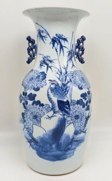 Vaas - Porselein - China - Qing Dynastie (1644-1911) (Zonder, Antiek en Kunst