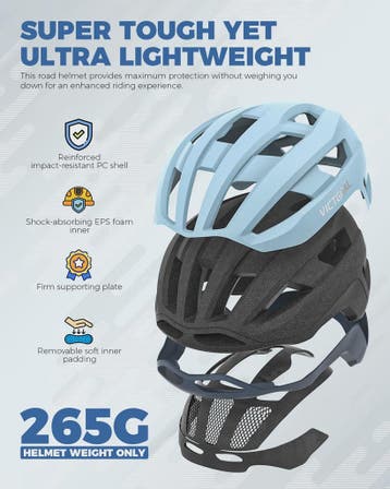 Lichtgewicht Fietshelm met Magnetische Achterlicht voor Here, Verzenden, Nieuw