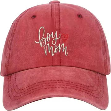 Cap Boy Mom bordeau rood, Ophalen of Verzenden, Nieuw, One size fits all, Pet