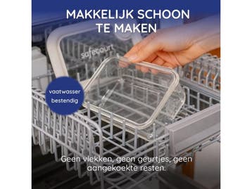 Safecourt vershoudbakjes - volledig van glas (100%, Verzenden, Nieuw