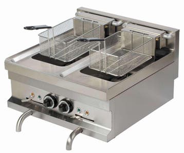 Pro elektrische friteuse - 2 x 8 Liter Combisteel, Verzenden, Nieuw in verpakking