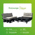 Pallet Tuinset van kunststof - Palletbank, 4 zitplaatsen, Kunststof, Bank, Nieuw