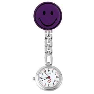 Fako - Verpleegstershorloge - Smiley - Paars, Verzenden, Nieuw