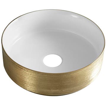 Wiesbaden Mondri Waskom Rond - 36x36x12cm - Glans, Ophalen of Verzenden, Nieuw