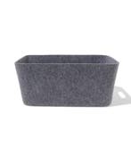 HEMA Opbergmand 25x33x14cm M vilt grijs, Verzenden, Nieuw