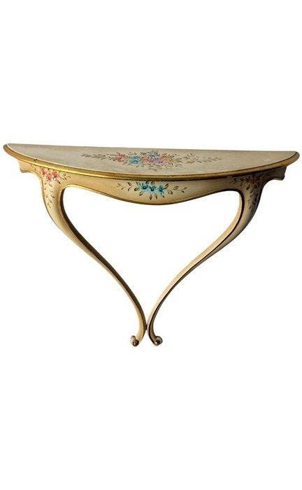 Wandtafel - Hout - Venetiaanse console - Hoogte: 85 cm, Antiek en Kunst, Antiek | Overige Antiek