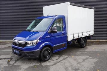MAN TGE 140pk Huif Open laadbak Pritsche Plane Schuifzeil Ap, Gebruikt, Blauw, MAN, Financial lease