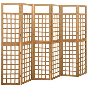 vidaXL Kamerscherm/trellis met 6 panelen 242,5x180 cm, Verzenden, Nieuw