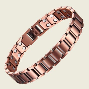 Luxe gezondheidsarmband magnetisch koper - 1,3 cm, Sieraden, Tassen en Uiterlijk, Armbanden, Ophalen of Verzenden, Nieuw