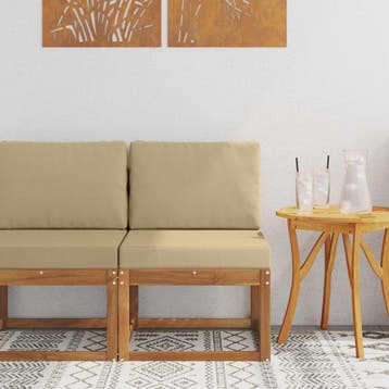 vidaXL Buiten Midden Sofa Massief Acaciahout, Verzenden, Nieuw