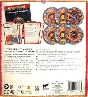 Age of Sigmar Generals Handbook 2026-2027 editie (Warhammer, Hobby en Vrije tijd, Ophalen of Verzenden, Nieuw