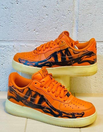 Nike - AF One SKELETON Orange P41 - Sneakers - Maat: EU 41, Nieuw