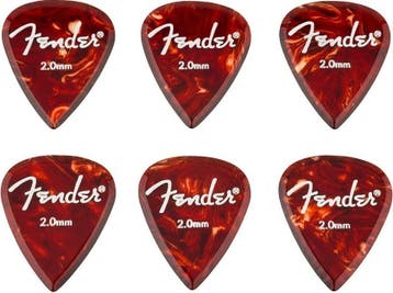 Fender Aero acrylic Plectrum 2.00 mm 6-pack, Ophalen of Verzenden, Nieuw, Elektrische gitaar
