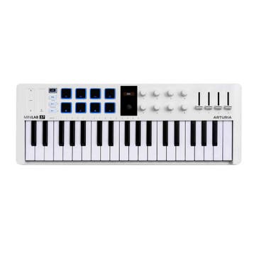 Arturia MiniLab 37 White mk3 37-toetsen MIDI Controller, Ophalen of Verzenden, Nieuw
