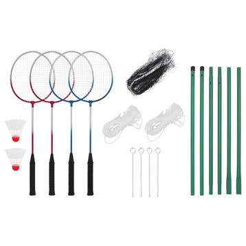 vidaXL Badmintonset met 4 rackets en net 620x151 cm, Verzenden, Nieuw
