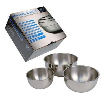 Set van 3 Professionele RVS Weegkommen, Verzenden, Nieuw