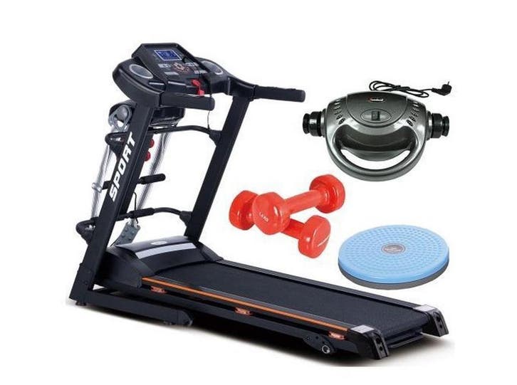 Loopband + Dumbbells | Compact | Beste Prijs, Sport en Fitness, Fitnessapparatuur, Rug, Nieuw, Overige materialen, Loopband, Ophalen of Verzenden