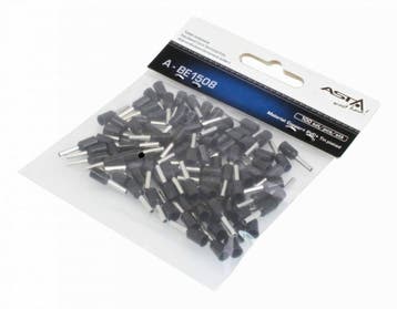 Adereindhuls Set - 100 Delig - Kabelschoen Pen - Zwart - 1.5, Auto-onderdelen, Ophalen of Verzenden, Nieuw, Universele onderdelen