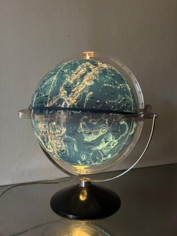 Celestial table globe - 1960s Globe Céleste Alpha –