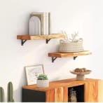Massief Acaciahouten Wandplank – Live Edge 40x30 cm, Verzenden, Nieuw