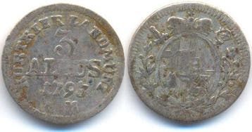 3 Albus 1793 Trier Bistum: Klemens Wenzel v Sachsen, 1768-02, Verzenden