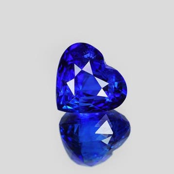 1 pcs Blauw Saffier - 3.04 ct - Gemological Institute of, Nieuw