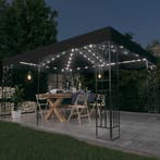 vidaXL Prieel met dubbel dak en LED-lichtslinger 3x4 m, Tuin en Terras, Partytenten, Verzenden, Nieuw